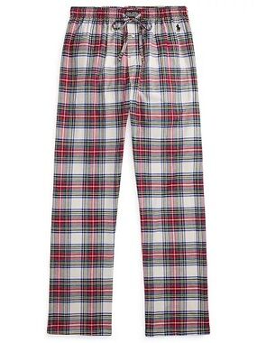 Polo Ralph Lauren Big Boys (Teen) $65 Red Plaid Cotton Lounge Pants Mens XL EUC